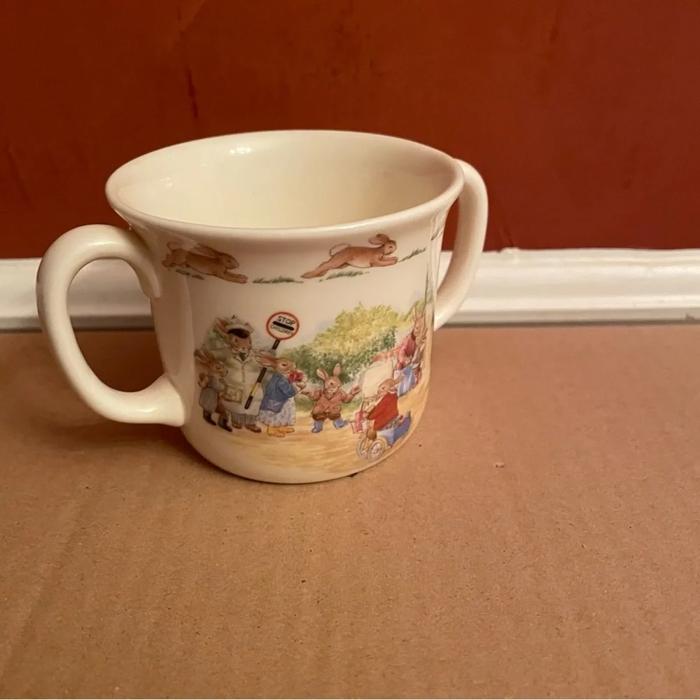 Vintage Royal Doulton “Bunnykins” Children's Double Handle Mug, 1988